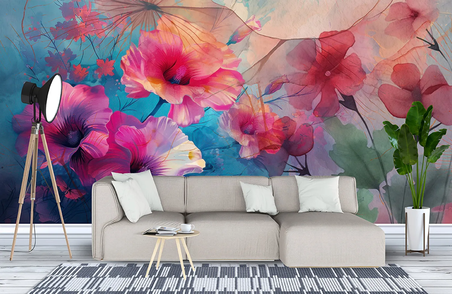 Vibrant Floral Canopy